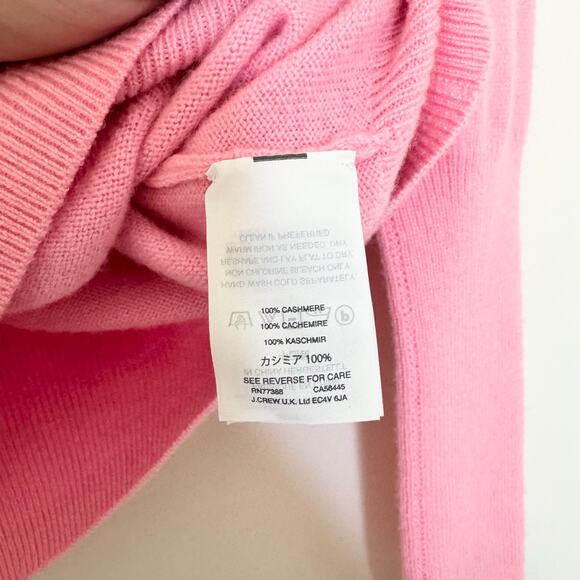 J Crew Collection Cashmere V Neck Sweater in Pink - Picture 6 of 7